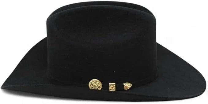 Morcon 200X El Diamante Sinaloa Style Western Cowboy Rabbit Fur Felt Hat - Black - OriginalWestern.com