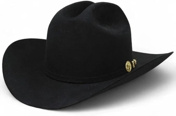 Morcon 200X El Diamante Sinaloa Style Western Cowboy Rabbit Fur Felt Hat - Black - OriginalWestern.com