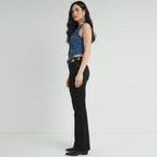 Women's Western Bootcut High Waist Stretch Premium Jeans - Black DMW #6