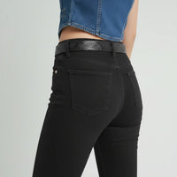 Women's Western Bootcut High Waist Stretch Premium Jeans - Black DMW #6