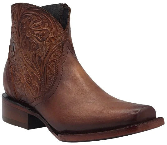 Women´s Silverton Nelly All Leather Square Toe Short Boots-Honey