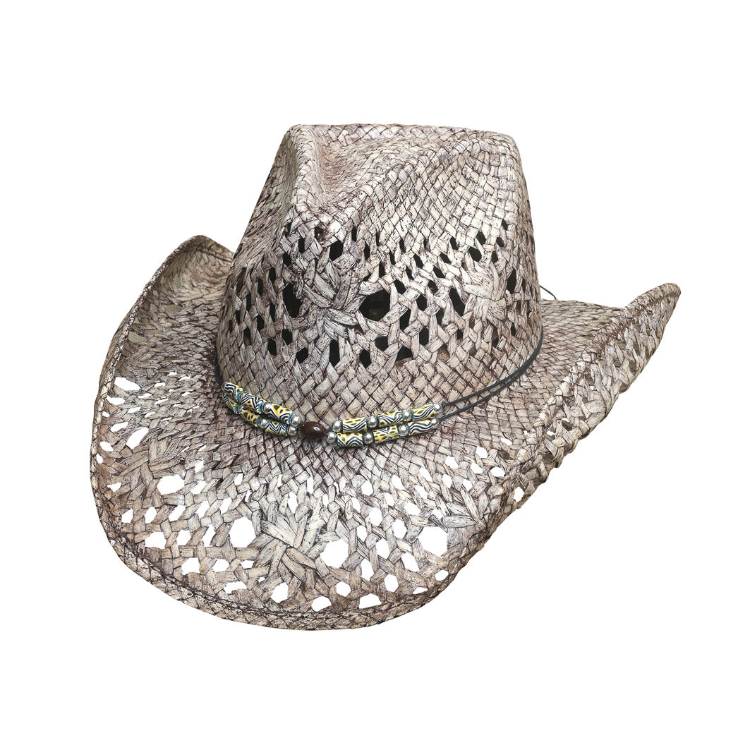 Bullhide GONE CRAZY Toyo Straw Cowboy Hat - Gray