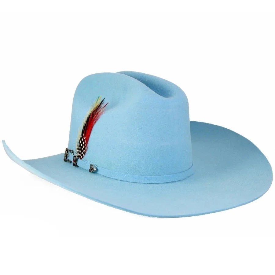 Original Stone 100X Western Cowboy Hat for Men and Women Roper Style-Baby Blue - OriginalWestern.com
