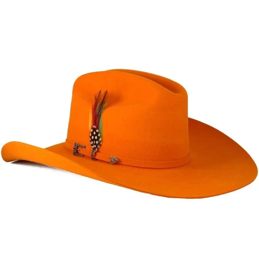 Original Stone 100X Western Cowboy Hat for Men and Women Roper Style-Orange - OriginalWestern.com