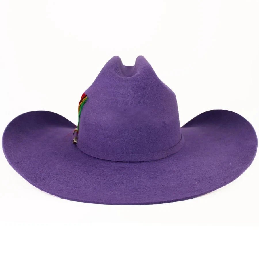 Original Stone 100X Western Cowboy Hat for Men and Women Roper Style-Purple - OriginalWestern.com