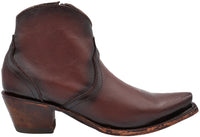 Women´s Silverton Patty All Leather Snip Toe Short Boots-Chocolate