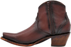 Women´s Silverton Patty All Leather Snip Toe Short Boots-Chocolate