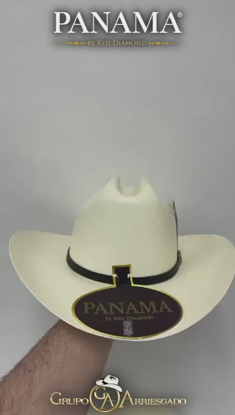 Sombrero Panama 1,000X Panter Belico Sinaloa Style Western Cowboy Straw Hat