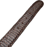 Python Snakeskin Print Western Belt with Removable Buckle - Brown - OriginalWestern.com