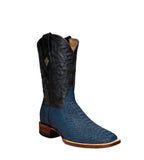 Red Diamonds Exotic Python Snakeskin Square Toe Cowboy Boots – Blue - OriginalWestern.com