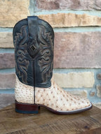 Red Diamonds Genuine Exotic Full Quill Ostrich Skin Square Toe Cowboy Boots – Oryx - OriginalWestern.com