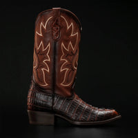 Rodeo Cartie Caiman Tail Print J - Toe Cowboy Boots - Shedron - OriginalWestern.com