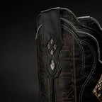 Rodeo Cartie Exotic Python Snakeskin Square Toe Western Cowboy Boots – Natural - OriginalWestern.com