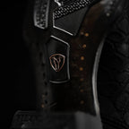 Rodeo Cartie Genuine Exotic American Alligator Skin Dubai Square Toe Cowboy Boots - Black - OriginalWestern.com