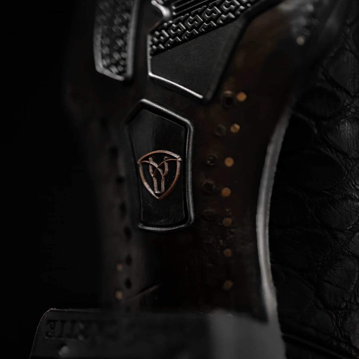 Rodeo Cartie Genuine Exotic American Alligator Skin Dubai Square Toe Cowboy Boots - Black - OriginalWestern.com
