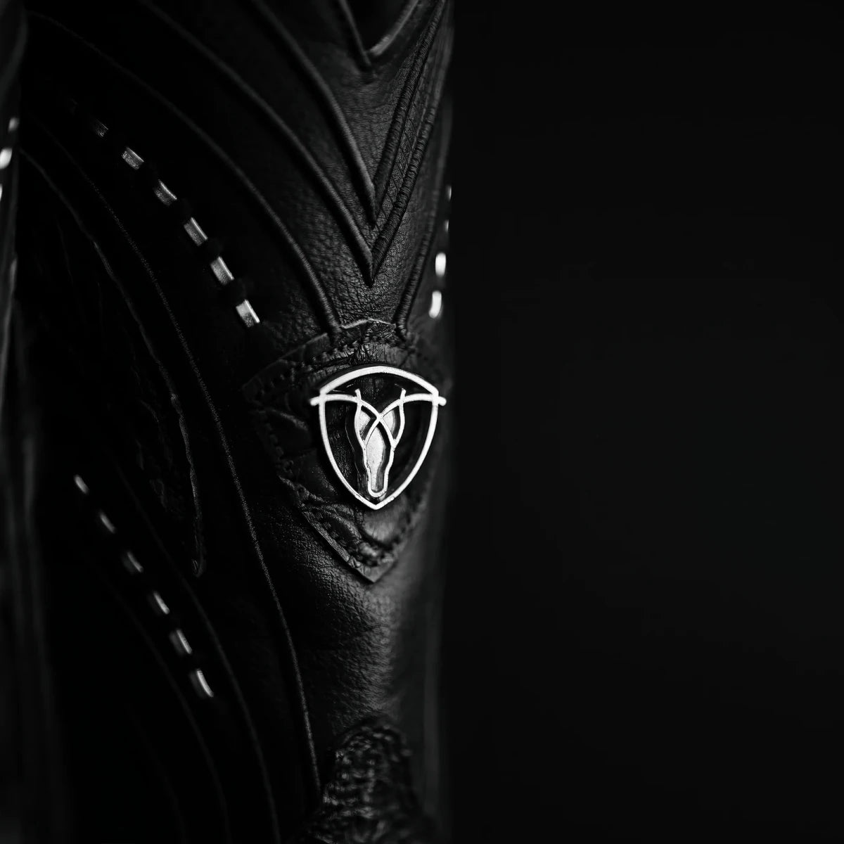Rodeo Cartie Genuine Exotic American Alligator Skin Dubai Square Toe Cowboy Boots - Black - OriginalWestern.com