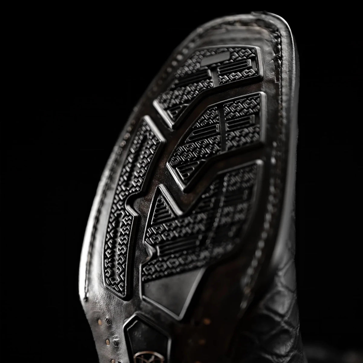 Rodeo Cartie Genuine Exotic American Alligator Skin Dubai Square Toe Cowboy Boots - Black - OriginalWestern.com