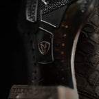 Rodeo Cartie Genuine Exotic American Alligator Skin Dubai Square Toe Cowboy Boots - Brown - OriginalWestern.com