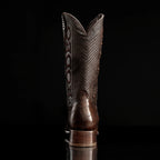 Rodeo Cartie Genuine Exotic American Alligator Skin Dubai Square Toe Cowboy Boots - Brown - OriginalWestern.com
