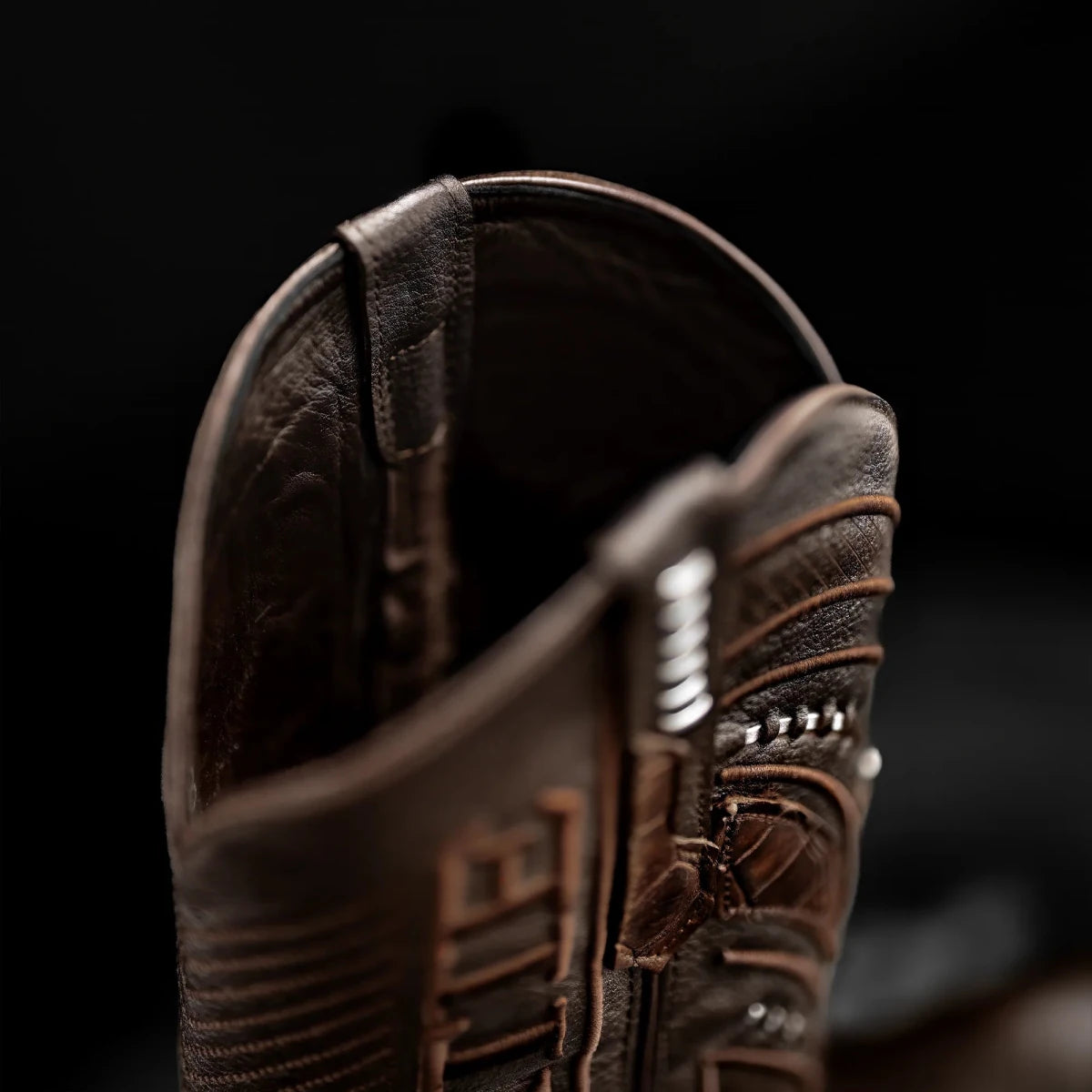 Rodeo Cartie Genuine Exotic American Alligator Skin Dubai Square Toe Cowboy Boots - Brown - OriginalWestern.com