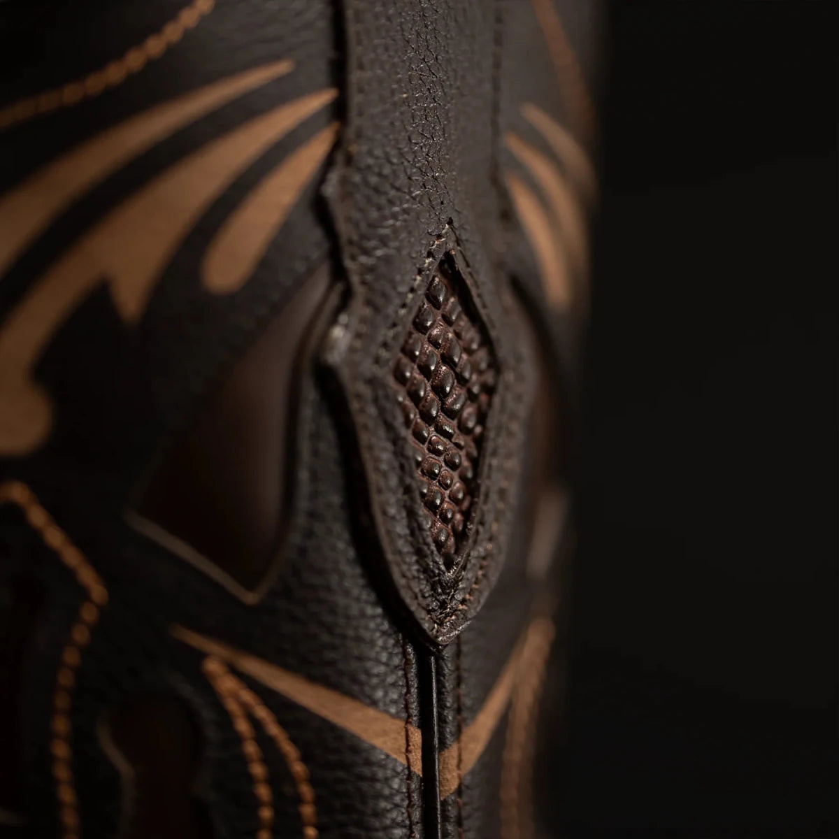 Rodeo Cartie Mamba Phyton Snakeskin Print Tribute Square Toe Boots – Tobacco - OriginalWestern.com