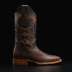 Rodeo Cartie Mamba Phyton Snakeskin Print Tribute Square Toe Boots – Tobacco - OriginalWestern.com