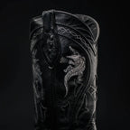 Rodeo Cartie Men's 608 Exotic Caiman Belly Western Cowboy Boot–Black - OriginalWestern.com