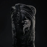 Rodeo Cartie Men's 608 Exotic Caiman Belly Western Cowboy Boot–Black - OriginalWestern.com
