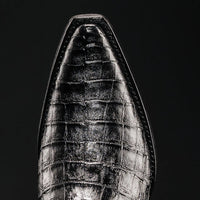 Rodeo Cartie Men's 608 Exotic Caiman Belly Western Cowboy Boot–Black - OriginalWestern.com