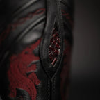 Rodeo Cartie Men's 608 Exotic Caiman Belly Western Cowboy Boot–Black Cherry - OriginalWestern.com