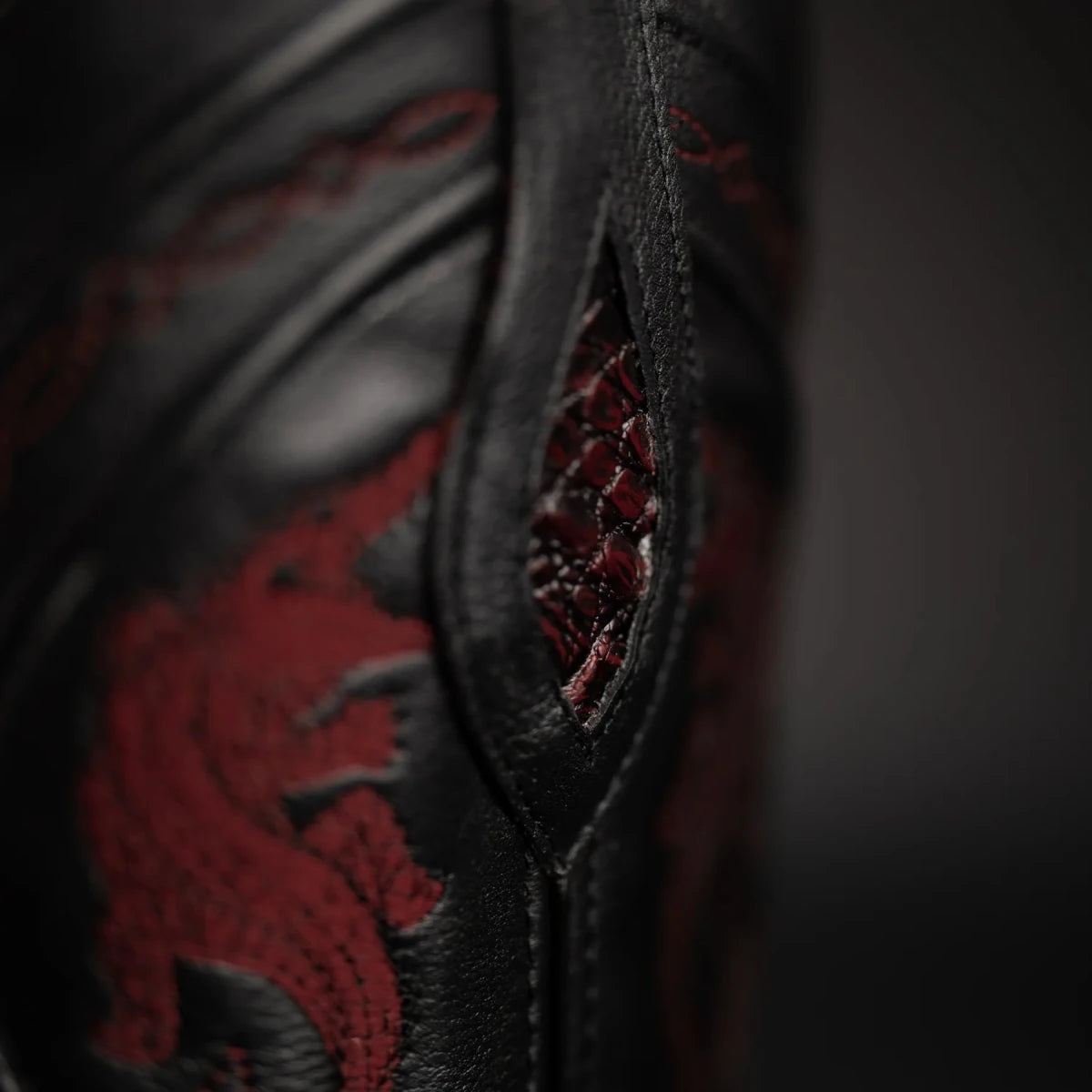 Rodeo Cartie Men's 608 Exotic Caiman Belly Western Cowboy Boot–Black Cherry - OriginalWestern.com