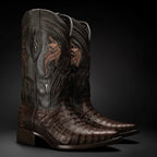 Rodeo Cartie Men's 608 Exotic Caiman Belly Western Cowboy Boot–Brown - OriginalWestern.com