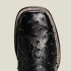 Rodeo Cartie Men”s 703 Exotic Ostrich Original Rodeo Boot–Black - OriginalWestern.com