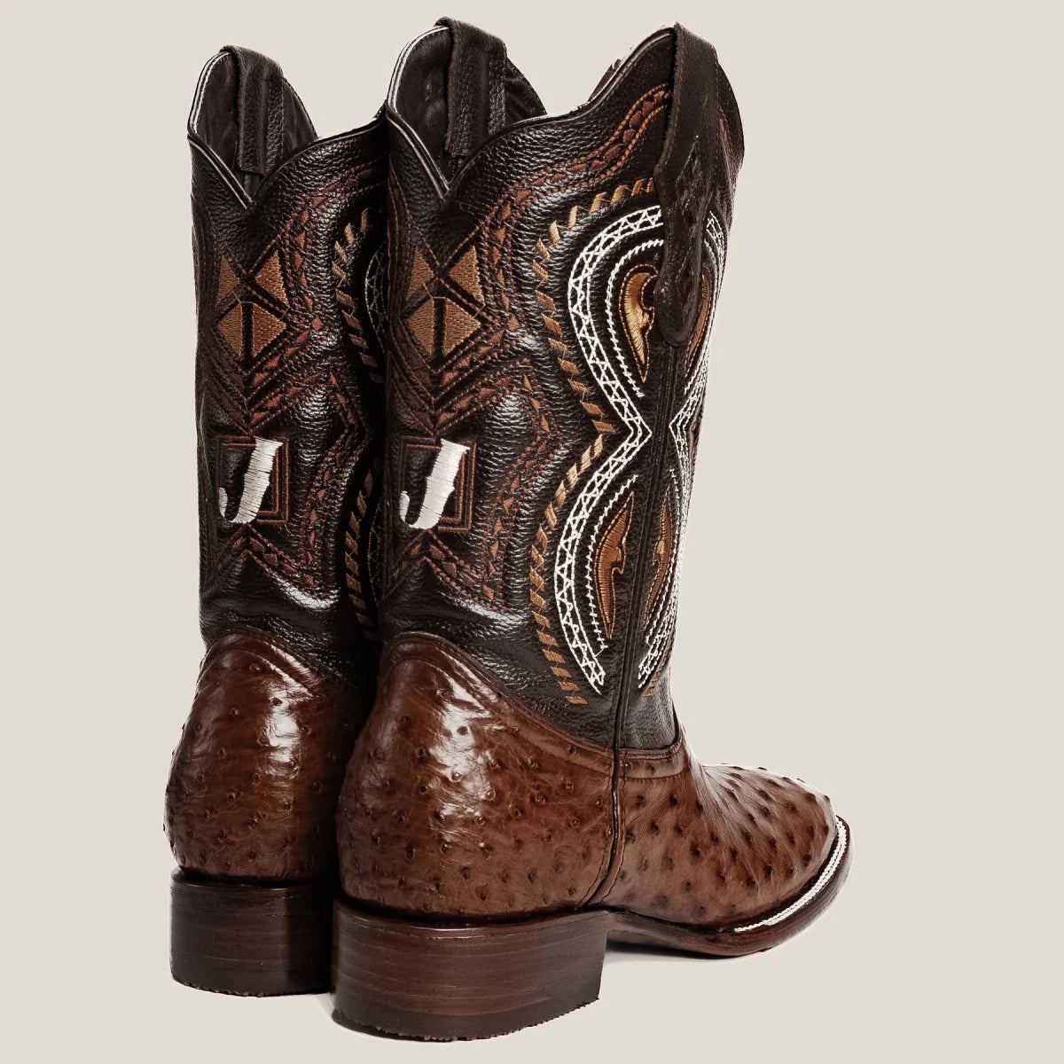 Rodeo Cartie Men”s 703 Exotic Ostrich Original Rodeo Boot–Brown - OriginalWestern.com