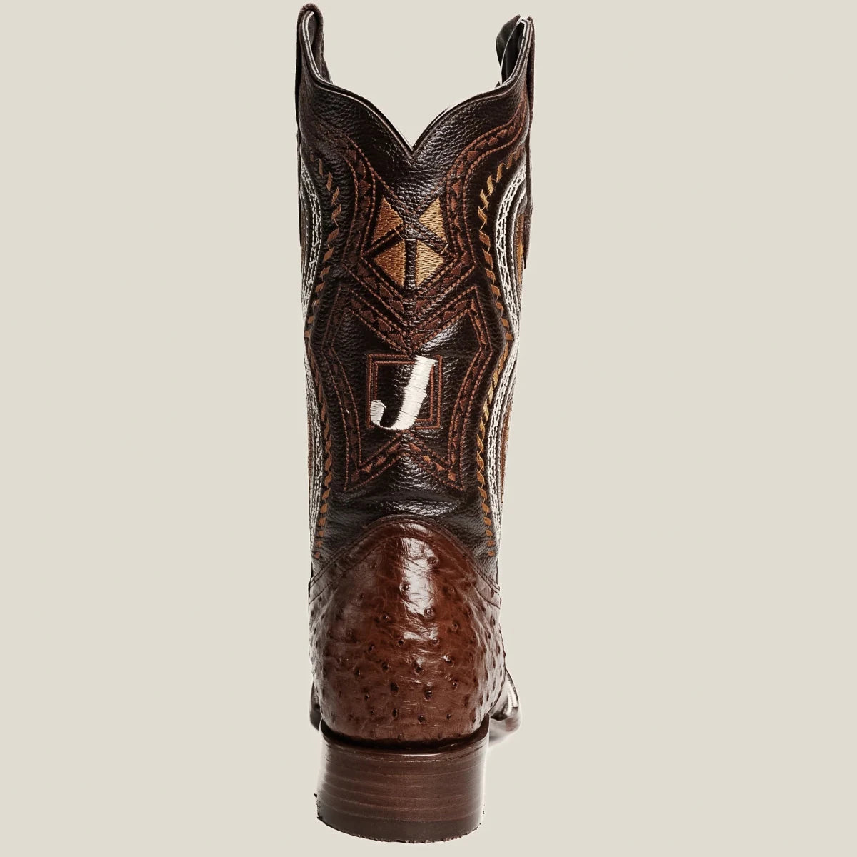 Rodeo Cartie Men”s 703 Exotic Ostrich Original Rodeo Boot–Brown - OriginalWestern.com