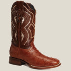 Rodeo Cartie Men”s 703 Exotic Ostrich Original Rodeo Boot–Chedron - OriginalWestern.com