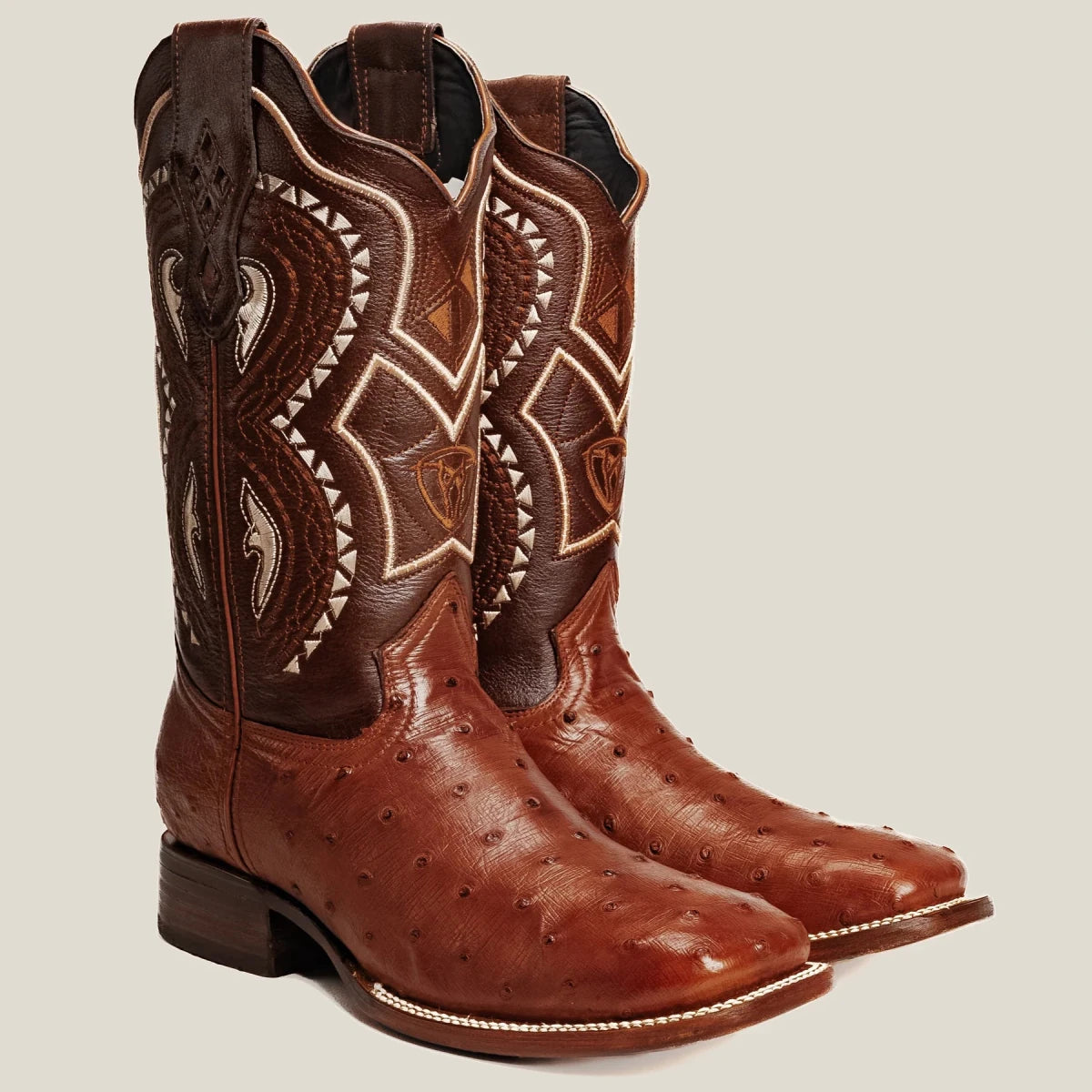 Rodeo Cartie Men”s 703 Exotic Ostrich Original Rodeo Boot–Chedron - OriginalWestern.com
