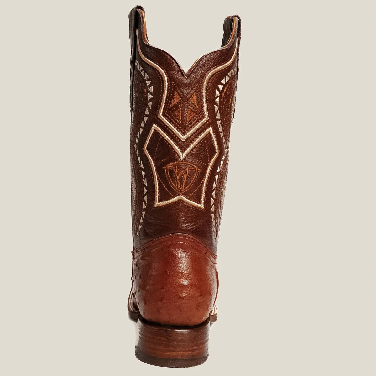 Rodeo Cartie Men”s 703 Exotic Ostrich Original Rodeo Boot–Chedron - OriginalWestern.com