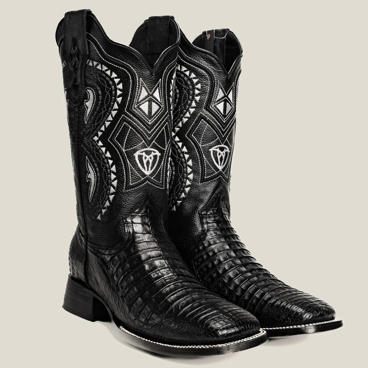 Rodeo Cartie Men”s 706 Exotic Caiman Original Rodeo Boot–Black - OriginalWestern.com