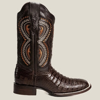 Rodeo Cartie Men”s 706 Exotic Caiman Original Rodeo Boot–Brown - OriginalWestern.com