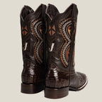 Rodeo Cartie Men”s 706 Exotic Caiman Original Rodeo Boot–Brown - OriginalWestern.com