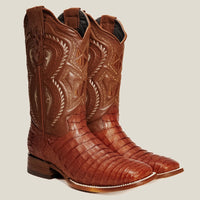 Rodeo Cartie Men”s 706 Exotic Caiman Original Rodeo Boot–Chedron - OriginalWestern.com