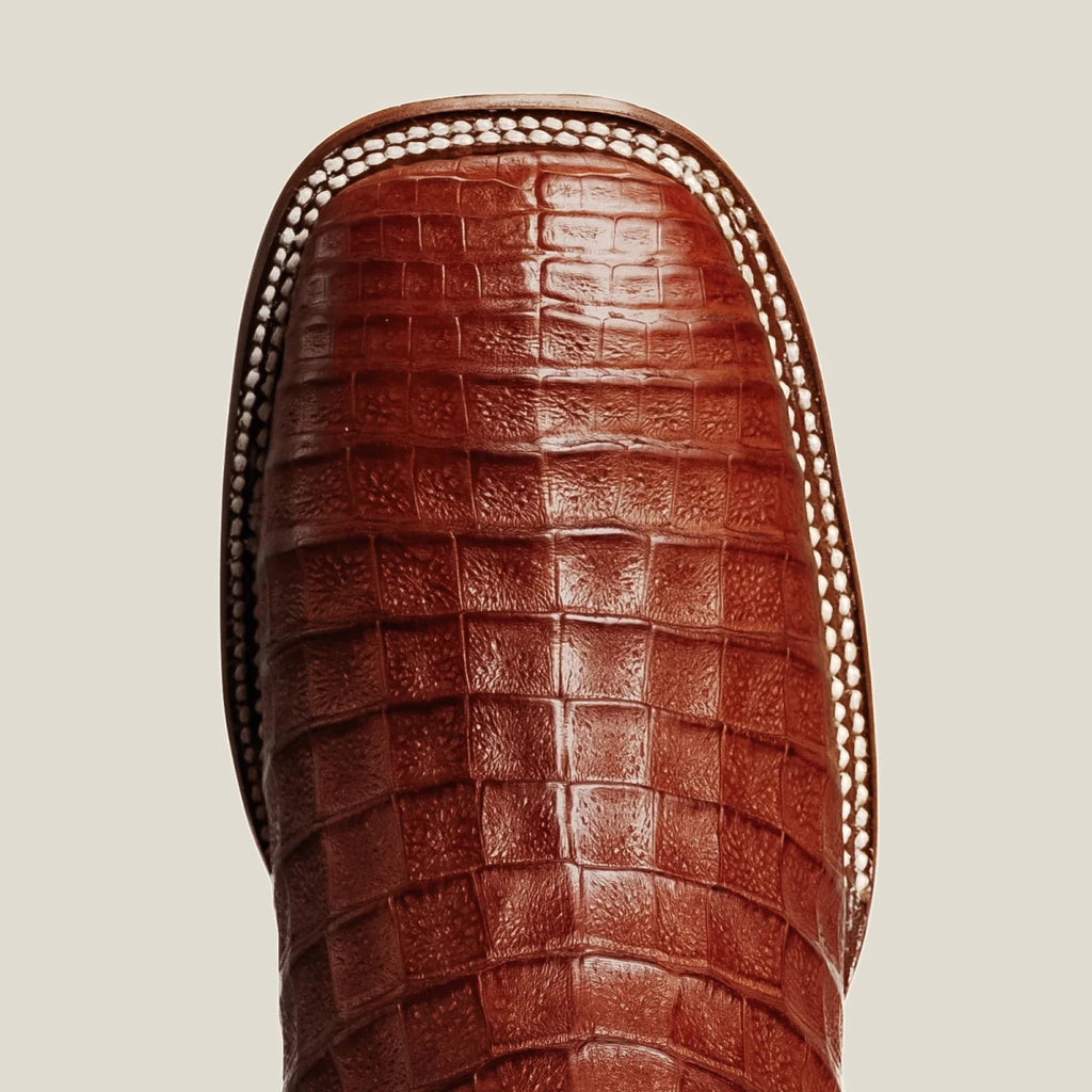 Rodeo Cartie Men”s 706 Exotic Caiman Original Rodeo Boot–Chedron - OriginalWestern.com