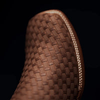 Rodeo Cartie Men”s 716 Braided Short Ankle Western Boot–Sand - OriginalWestern.com