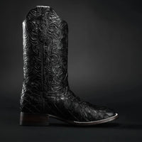 Rodeo Cartie Men's 761 Exotic Original Pirarucu Monster Fish Boot–Black - OriginalWestern.com