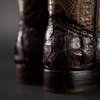 Rodeo Cartie Men's 761 Exotic Original Pirarucu Monster Fish Boot–Brown - OriginalWestern.com