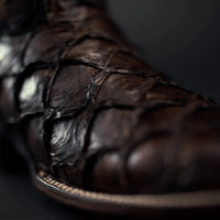 Rodeo Cartie Men's 761 Exotic Original Pirarucu Monster Fish Boot–Brown - OriginalWestern.com