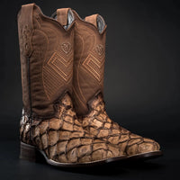 Rodeo Cartie Men's 761 Exotic Original Pirarucu Monster Fish Boot–Orix - OriginalWestern.com