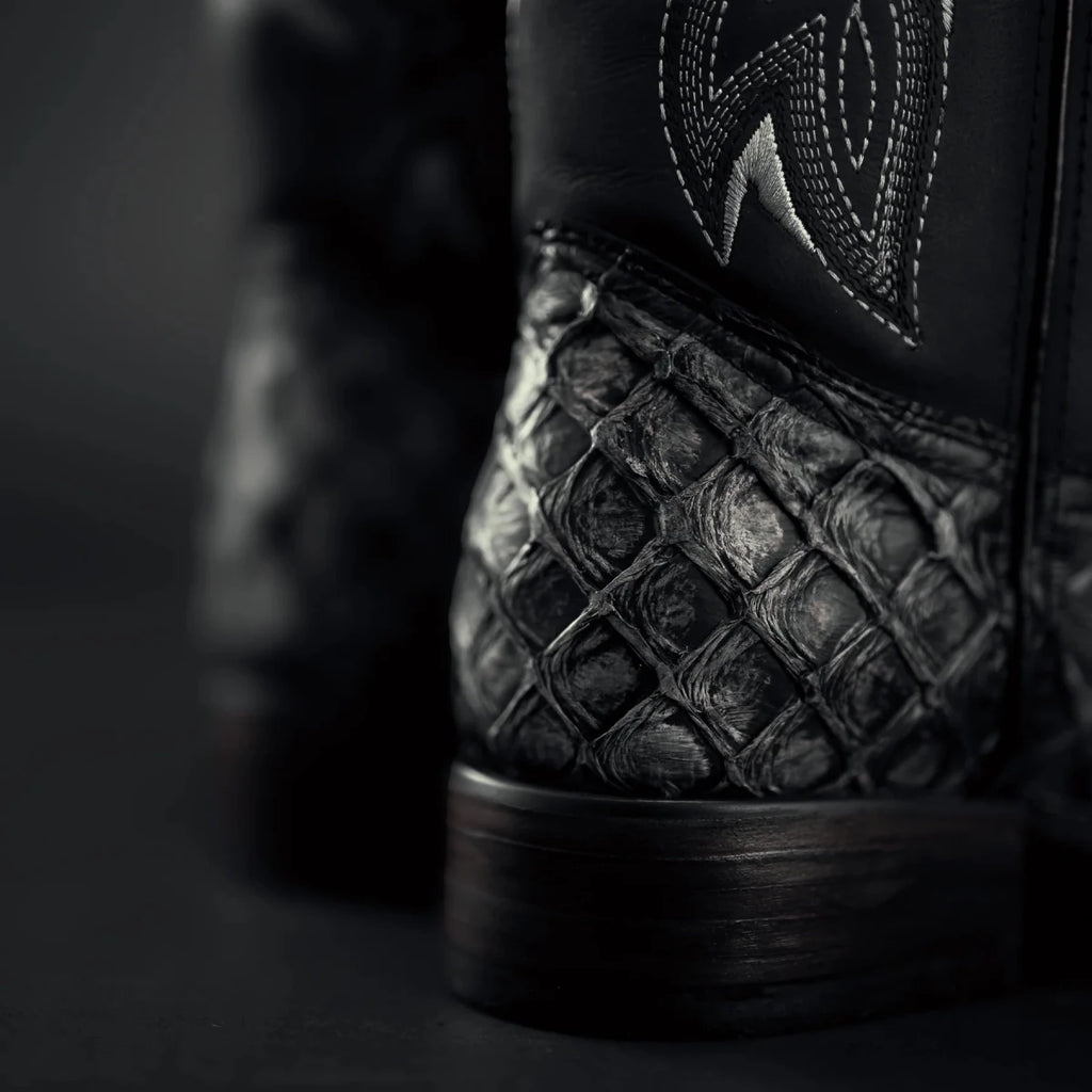 Rodeo Cartie Men's 761 Exotic Original Pirarucu Monster Fish Boot–Rustic - OriginalWestern.com
