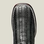 Rodeo Cartie Men”s 816 Cowboy Boot Rodeo Braided–Black - OriginalWestern.com
